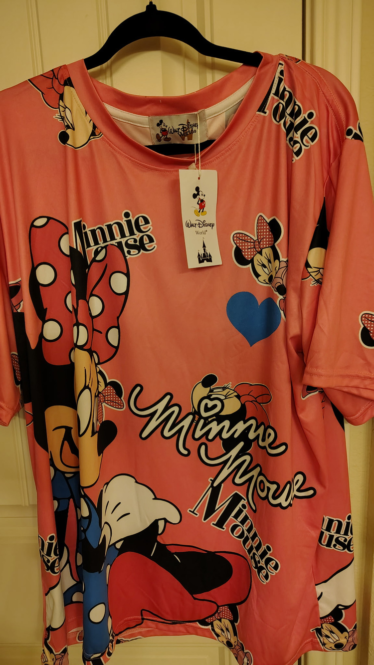Disney Minnie Mouse Pink Graphic Pajama Set 1XL/2XL